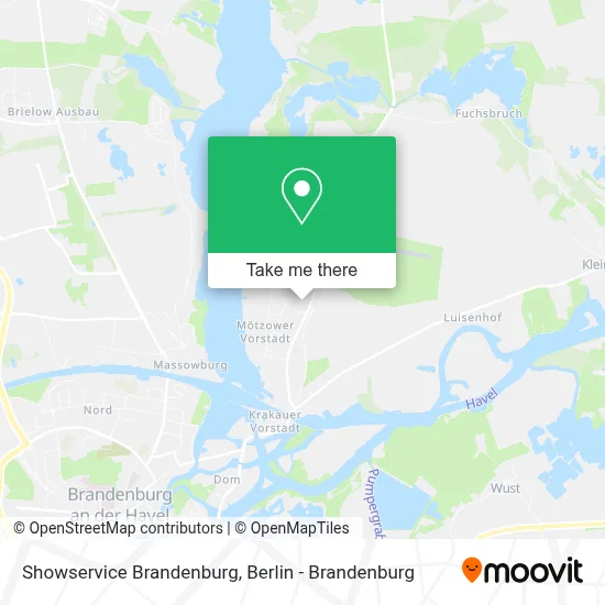 Showservice Brandenburg map