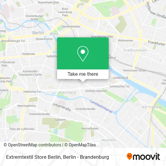 Extremtextil Store Berlin map