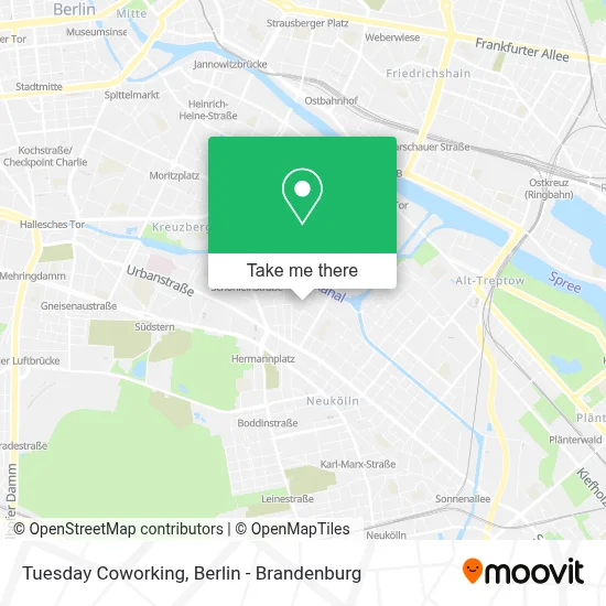 Tuesday Coworking map