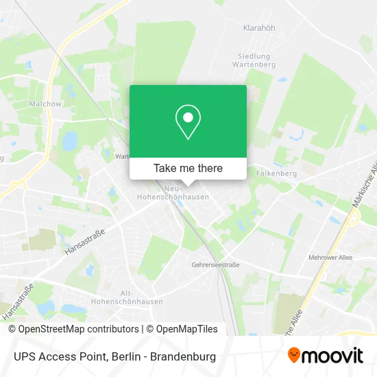 Ups Access Point map
