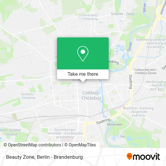 Beauty Zone map