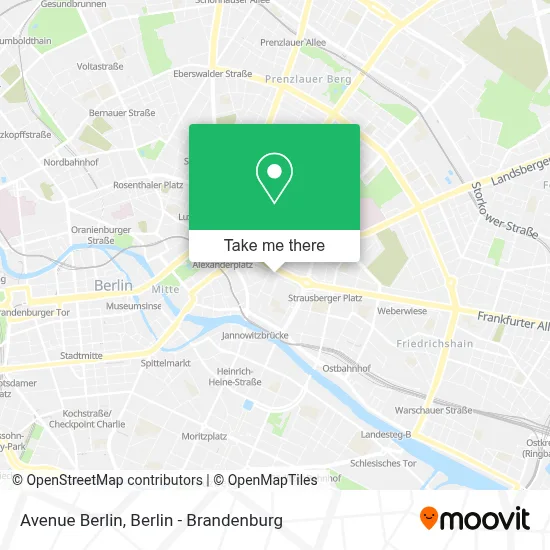 Avenue Berlin map
