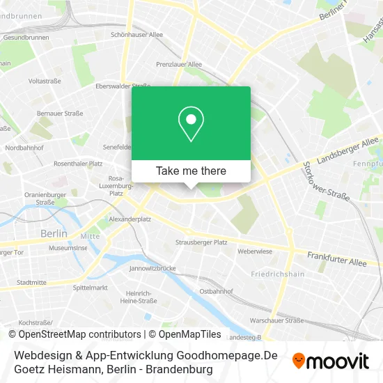 Webdesign & App-Entwicklung Goodhomepage.De Goetz Heismann map