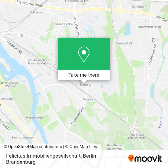 Felicitas Immobiliengesellschaft map