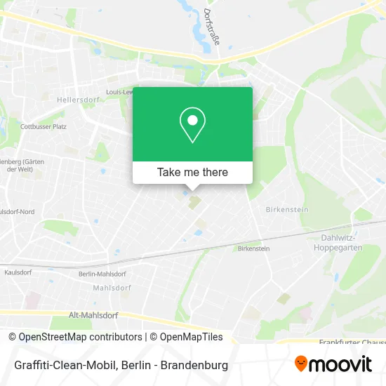 Graffiti-Clean-Mobil map
