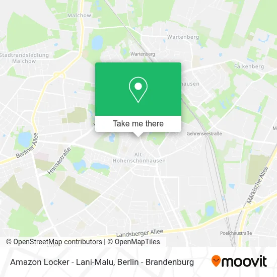 Amazon Locker - Lani-Malu map