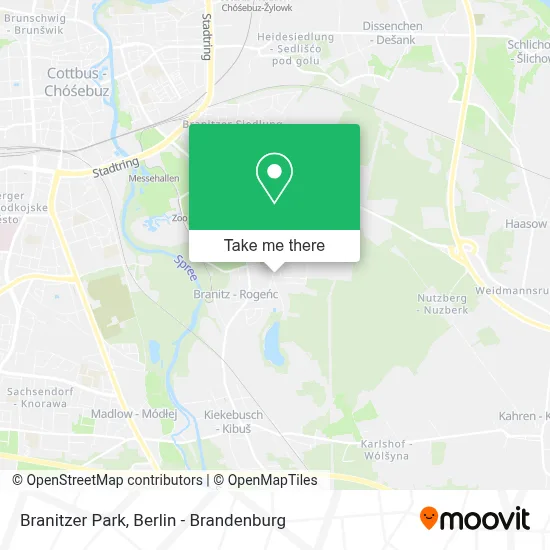 Branitzer Park map