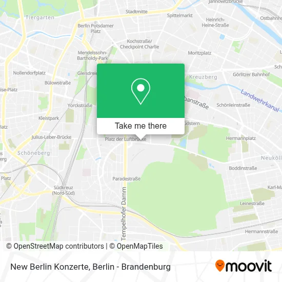 New Berlin Konzerte map