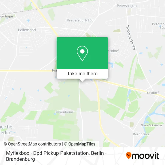 Myflexbox - Dpd Pickup Paketstation map