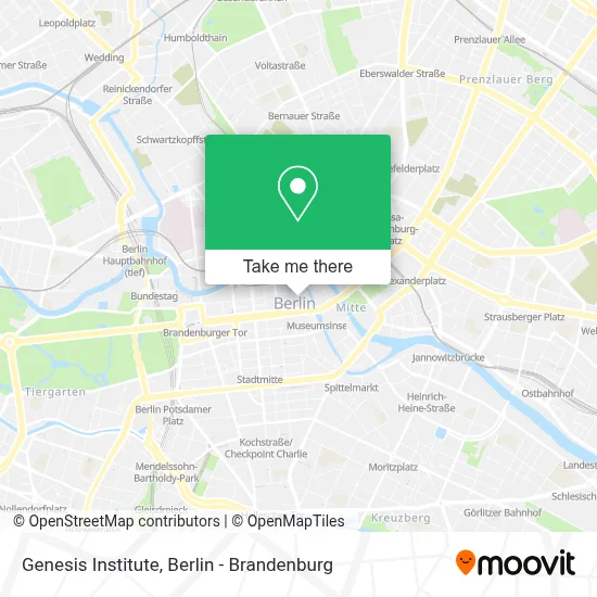Genesis Institute map