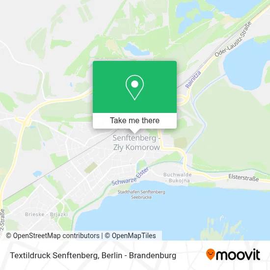 Textildruck Senftenberg map