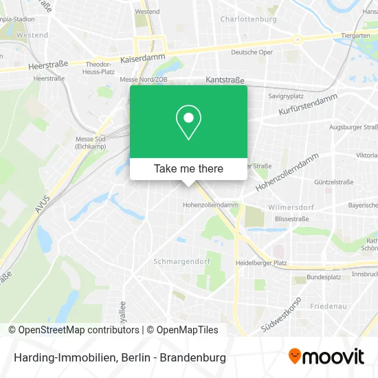 Harding-Immobilien map