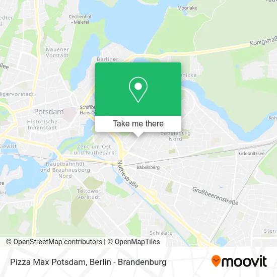 Pizza Max Potsdam map