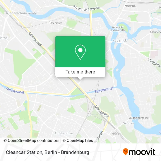 Cleancar Station map