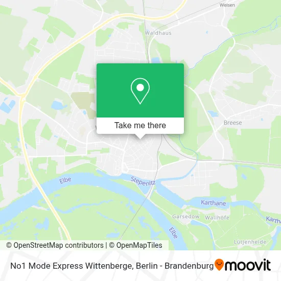 No1 Mode Express Wittenberge map