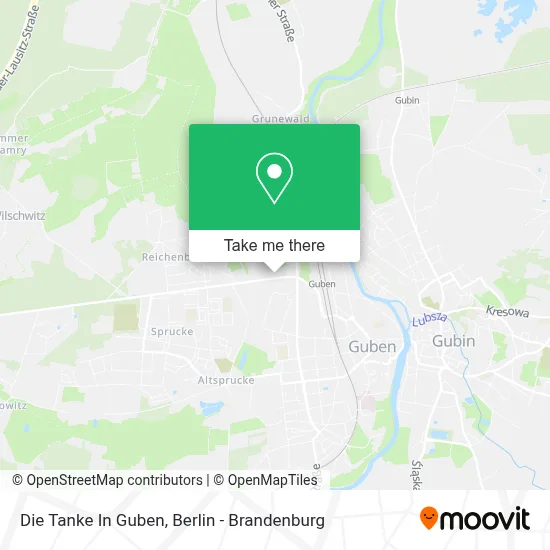 Die Tanke In Guben map