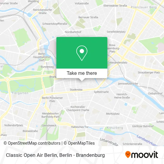 Classic Open Air Berlin map