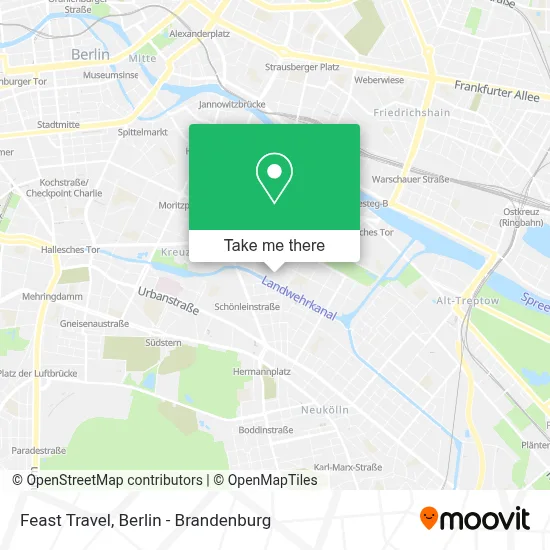 Feast Travel map