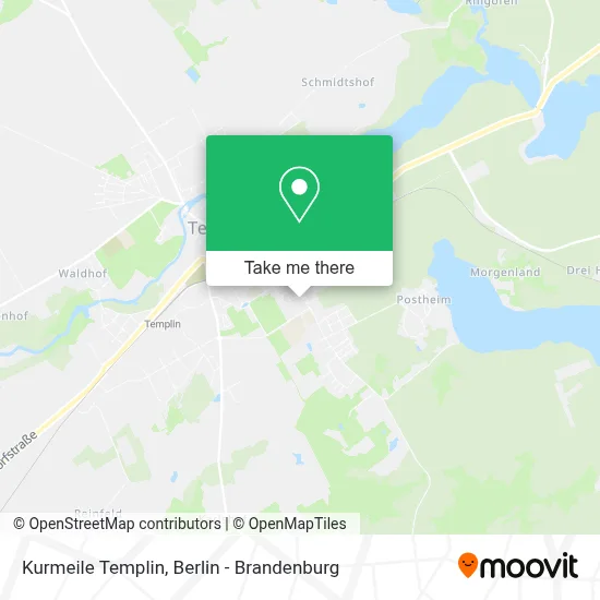 Kurmeile Templin map