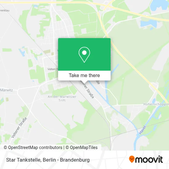 Star Tankstelle map