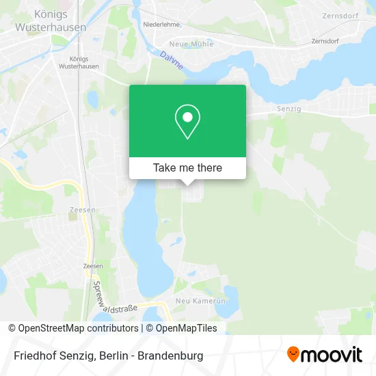 Friedhof Senzig map