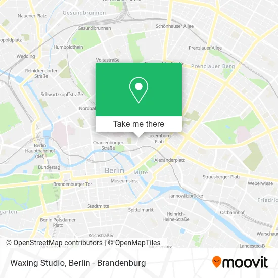 Waxing Studio map