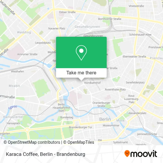 Karaca Coffee map