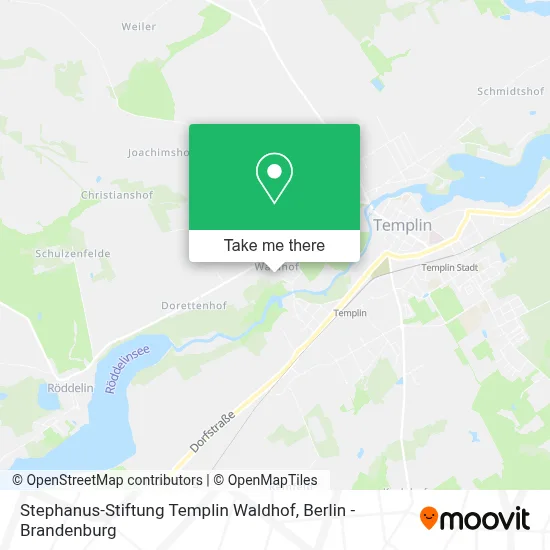 Stephanus-Stiftung Templin Waldhof map