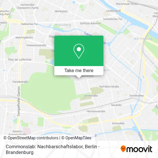 Commonslab: Nachbarschaftslabor map