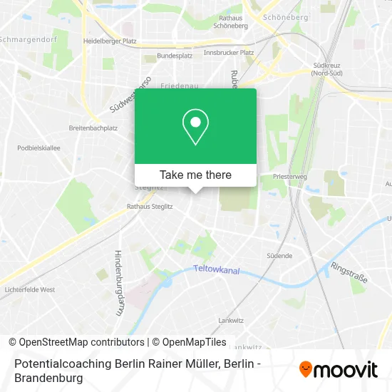 Potentialcoaching Berlin Rainer Müller map
