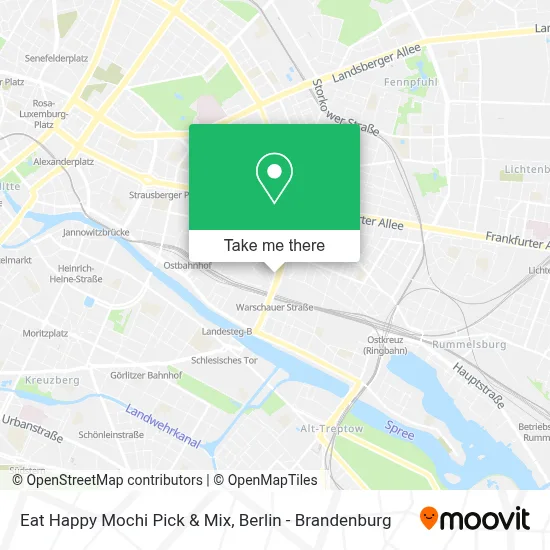 Eat Happy Mochi Pick & Mix map