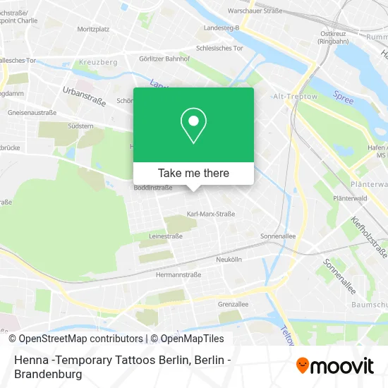 Henna -Temporary Tattoos Berlin map