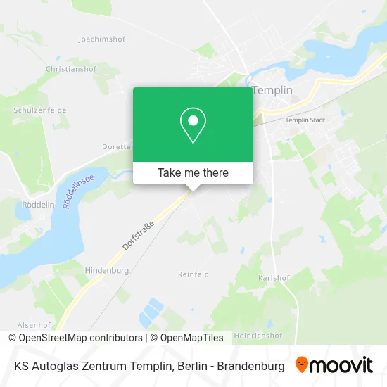 KS Autoglas Zentrum Templin map