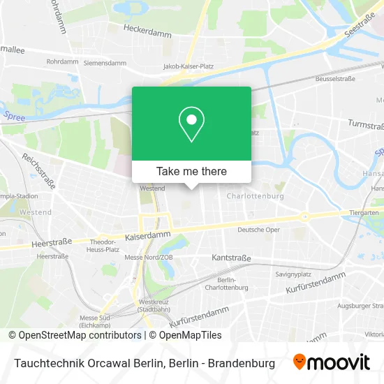 Tauchtechnik Orcawal Berlin map