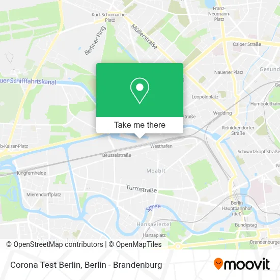 Corona Test Berlin map