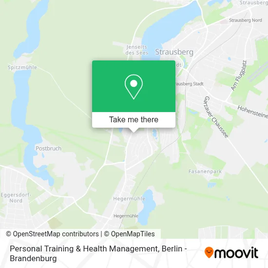 Personal Training & Health Management map
