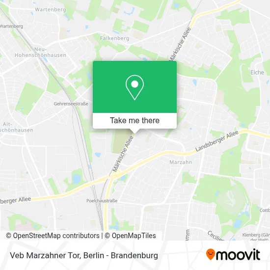 Veb Marzahner Tor map