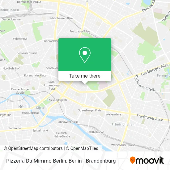 Pizzeria Da Mimmo Berlin map