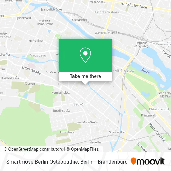 Smartmove Berlin Osteopathie map