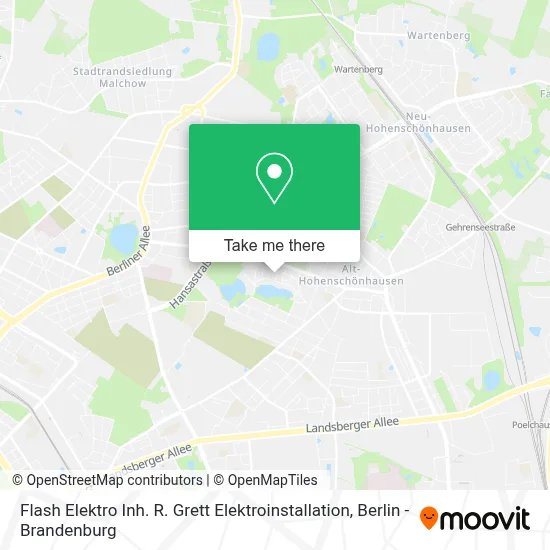 Flash Elektro Inh. R. Grett Elektroinstallation map