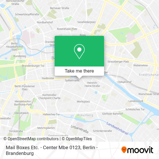 Mail Boxes Etc. - Center Mbe 0123 map