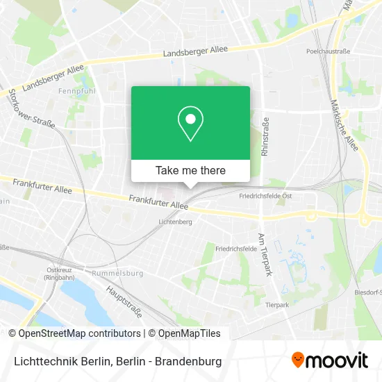 Lichttechnik Berlin map