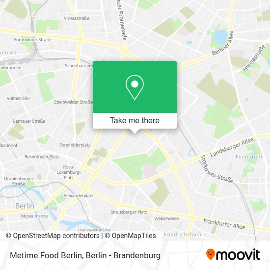 Metime Food Berlin map