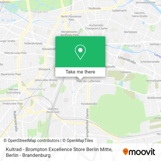Kultrad - Brompton Excellence Store Berlin Mitte map