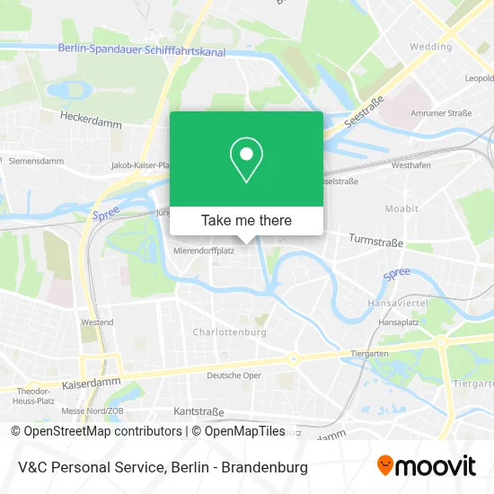 V&C Personal Service map
