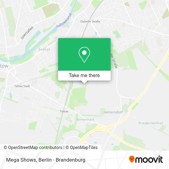 Mega Shows map