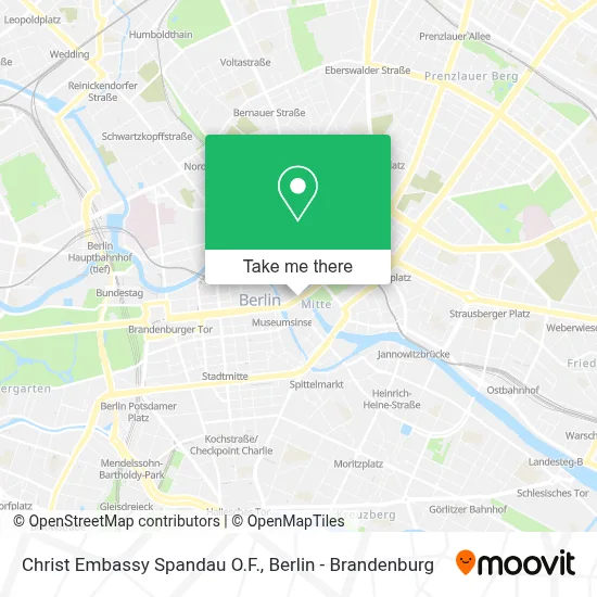 Christ Embassy Spandau O.F. map