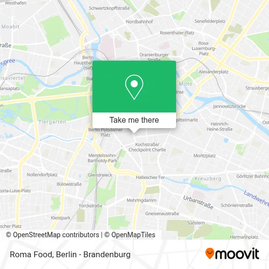 Roma Food map