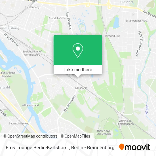 Ems Lounge Berlin-Karlshorst map