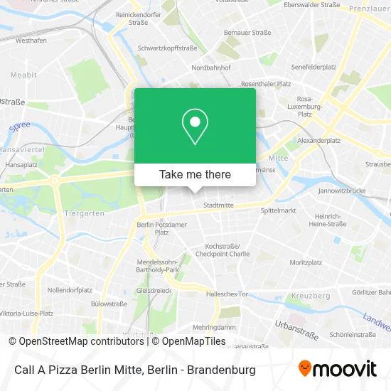 Call A Pizza Berlin Mitte map